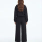 Cropped jacket &  wide-leg trousers