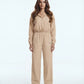 Cropped jacket &  wide-leg trousers