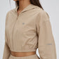 Cropped jacket &  wide-leg trousers