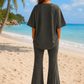 ODAZ Girls’ Oversized Tee & Flared Pant Set